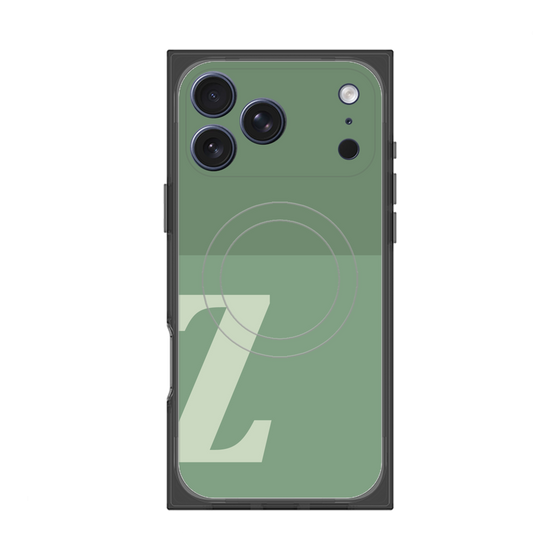 Premium Square Case with MagSafe［ Original - initial two tone - Z green ］
