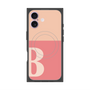 Premium Square Case with MagSafe［ Original - initial two tone - B pink ］