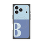Premium Square Case with MagSafe［ Original - initial two tone - B blue ］