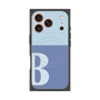 Premium Square Case with MagSafe［ Original - initial two tone - B blue ］