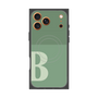 Premium Square Case with MagSafe［ Original - initial two tone - B green ］