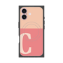 Premium Square Case with MagSafe［ Original - initial two tone - C pink ］