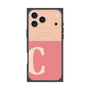 Premium Square Case with MagSafe［ Original - initial two tone - C pink ］