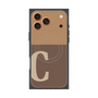 Premium Square Case with MagSafe［ Original - initial two tone - C brown ］