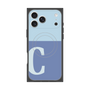 Premium Square Case with MagSafe［ Original - initial two tone - C blue ］