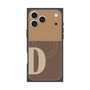 Premium Square Case with MagSafe［ Original - initial two tone - D brown ］