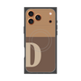 Premium Square Case with MagSafe［ Original - initial two tone - D brown ］