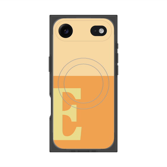 Premium Square Case with MagSafe［ Original - initial two tone - E orange ］