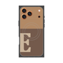 Premium Square Case with MagSafe［ Original - initial two tone - E brown ］