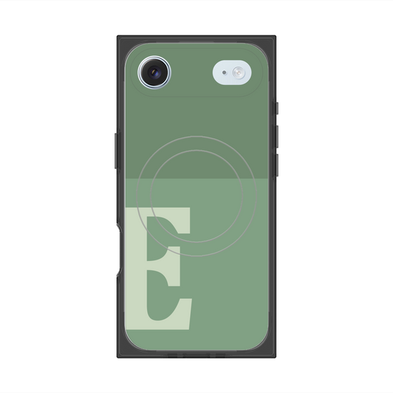 Premium Square Case with MagSafe［ Original - initial two tone - E green ］