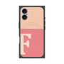 Premium Square Case with MagSafe［ Original - initial two tone - F pink ］