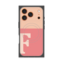 Premium Square Case with MagSafe［ Original - initial two tone - F pink ］