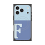 Premium Square Case with MagSafe［ Original - initial two tone - F blue ］