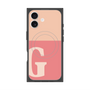Premium Square Case with MagSafe［ Original - initial two tone - G pink ］