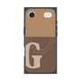 Premium Square Case with MagSafe［ Original - initial two tone - G brown ］