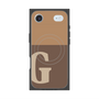 Premium Square Case with MagSafe［ Original - initial two tone - G brown ］