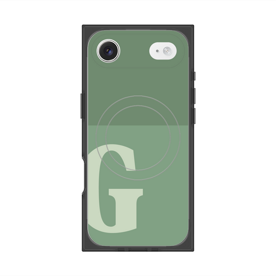 Premium Square Case with MagSafe［ Original - initial two tone - G green ］