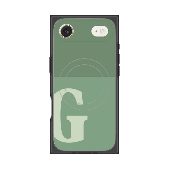 Premium Square Case with MagSafe［ Original - initial two tone - G green ］