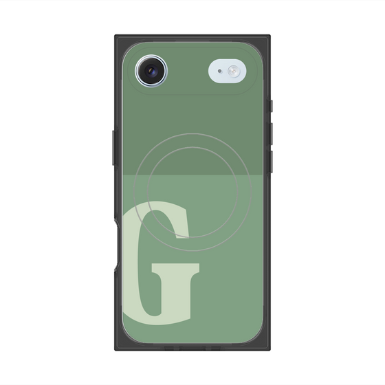 Premium Square Case with MagSafe［ Original - initial two tone - G green ］