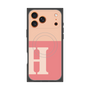 Premium Square Case with MagSafe［ Original - initial two tone - H pink ］