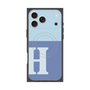 Premium Square Case with MagSafe［ Original - initial two tone - H blue ］