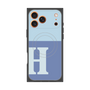 Premium Square Case with MagSafe［ Original - initial two tone - H blue ］
