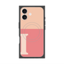 Premium Square Case with MagSafe［ Original - initial two tone - I pink ］