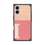 Premium Square Case with MagSafe［ Original - initial two tone - I pink ］