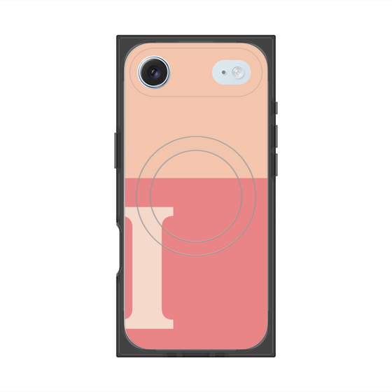 Premium Square Case with MagSafe［ Original - initial two tone - I pink ］