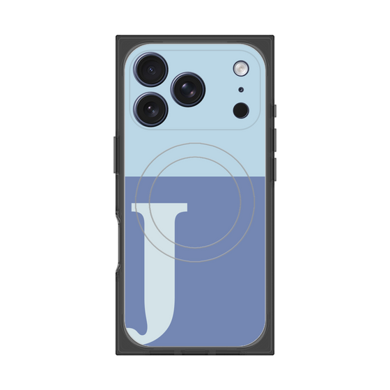 Premium Square Case with MagSafe［ Original - initial two tone - J blue ］