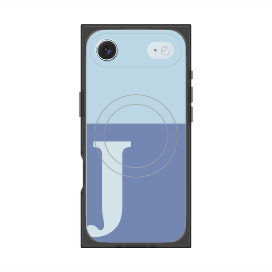 Premium Square Case with MagSafe［ Original - initial two tone - J blue ］