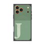 Premium Square Case with MagSafe［ Original - initial two tone - J green ］