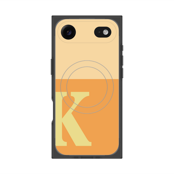 Premium Square Case with MagSafe［ Original - initial two tone - K orange ］