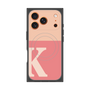 Premium Square Case with MagSafe［ Original - initial two tone - K pink ］