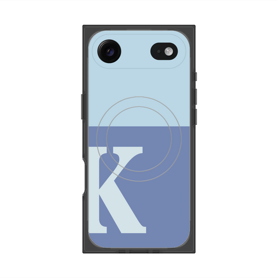 Premium Square Case with MagSafe［ Original - initial two tone - K blue ］