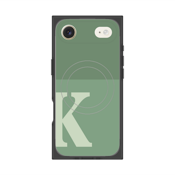 Premium Square Case with MagSafe［ Original - initial two tone - K green ］