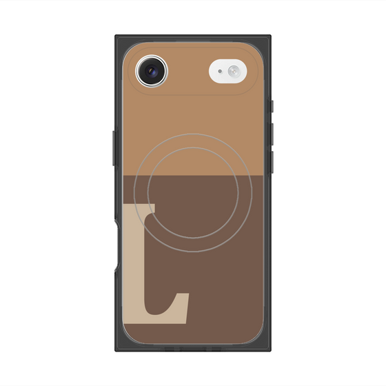 Premium Square Case with MagSafe［ Original - initial two tone - L brown ］