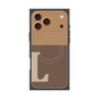 Premium Square Case with MagSafe［ Original - initial two tone - L brown ］