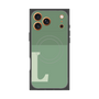 Premium Square Case with MagSafe［ Original - initial two tone - L green ］