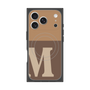 Premium Square Case with MagSafe［ Original - initial two tone - M brown ］