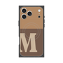 Premium Square Case with MagSafe［ Original - initial two tone - M brown ］