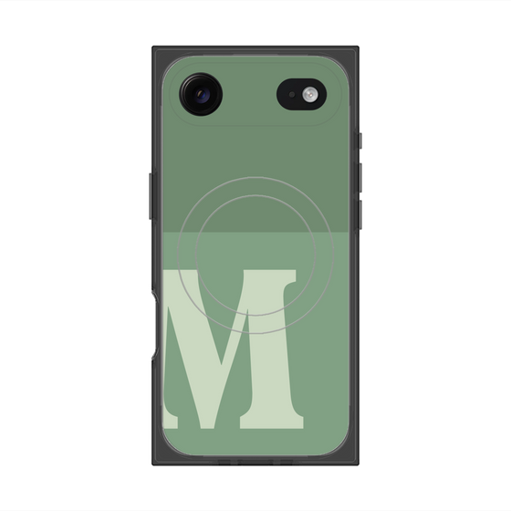 Premium Square Case with MagSafe［ Original - initial two tone - M green ］