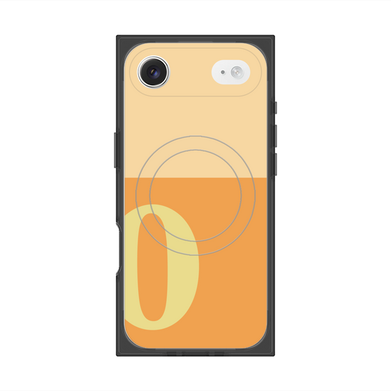 Premium Square Case with MagSafe［ Original - initial two tone - O orange ］