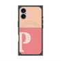 Premium Square Case with MagSafe［ Original - initial two tone - P pink ］