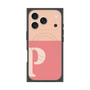 Premium Square Case with MagSafe［ Original - initial two tone - P pink ］