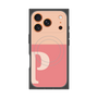 Premium Square Case with MagSafe［ Original - initial two tone - P pink ］