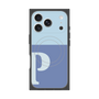 Premium Square Case with MagSafe［ Original - initial two tone - P blue ］