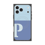 Premium Square Case with MagSafe［ Original - initial two tone - P blue ］