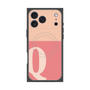 Premium Square Case with MagSafe［ Original - initial two tone - Q pink ］