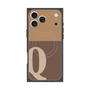Premium Square Case with MagSafe［ Original - initial two tone - Q brown ］